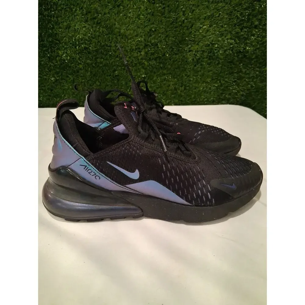 Nike Air Max 270 GS Throwback Future Black Laser Fuchsia Sz 7Y Wmns 8.5